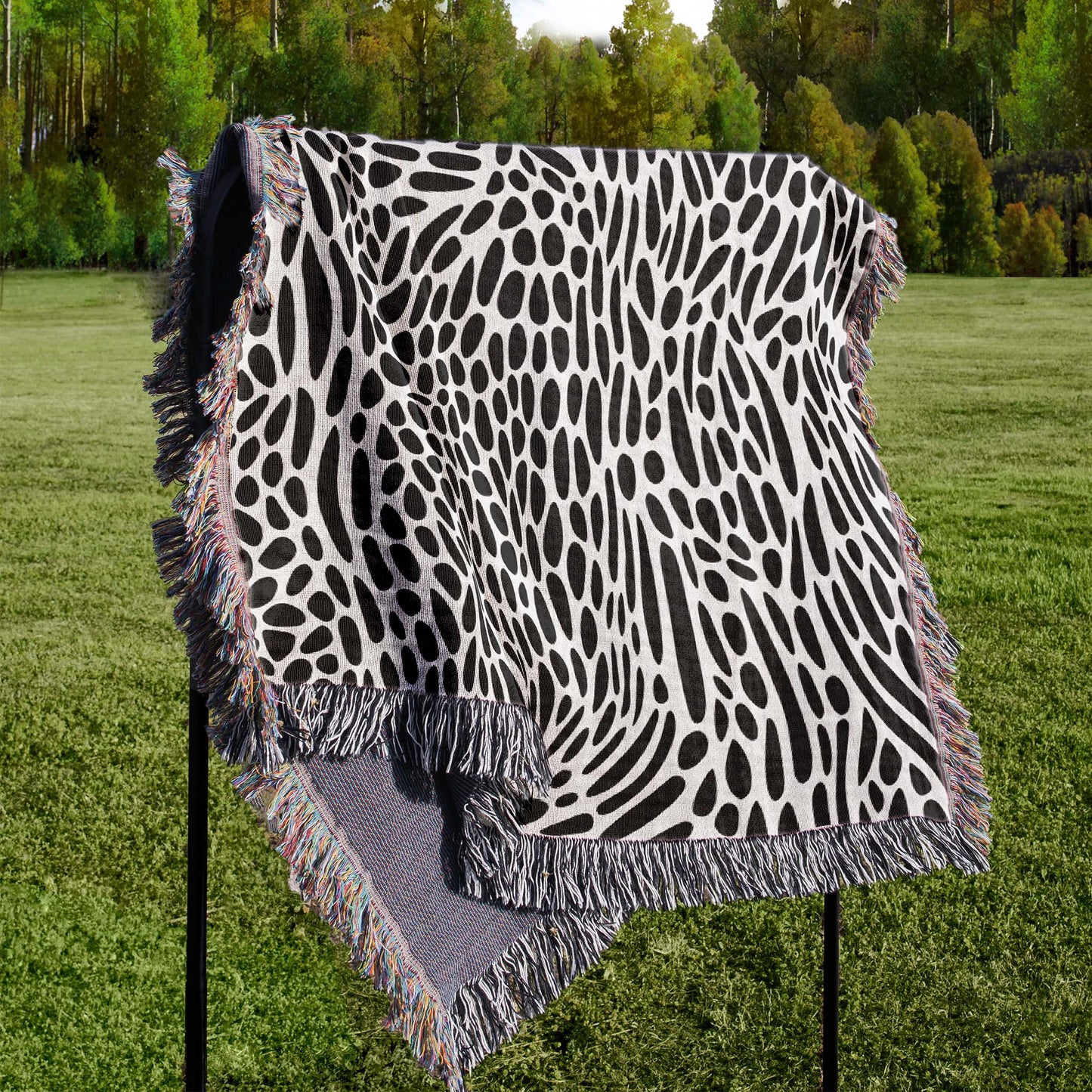 Pebble Beach Woven Art Tapestry Throw Blanket  ON SALE NOW!